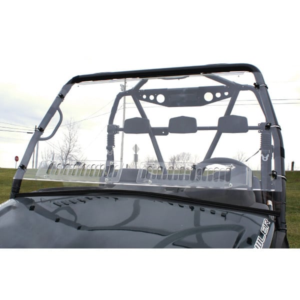 Falcon Ridge '12-'14 Arctic Cat Prowler W Aero Vent Front Hard Coated Windshield Round Bars