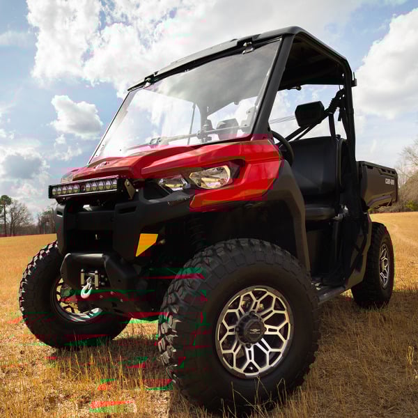 Falcon Ridge Can-Am Defender Velocity Flip Up Hard Coated AR2 Windshield