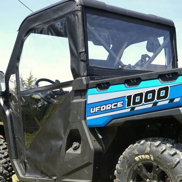 Falcon Ridge CF Moto UForce 1000 Soft Doors and Rear Window With Zipper