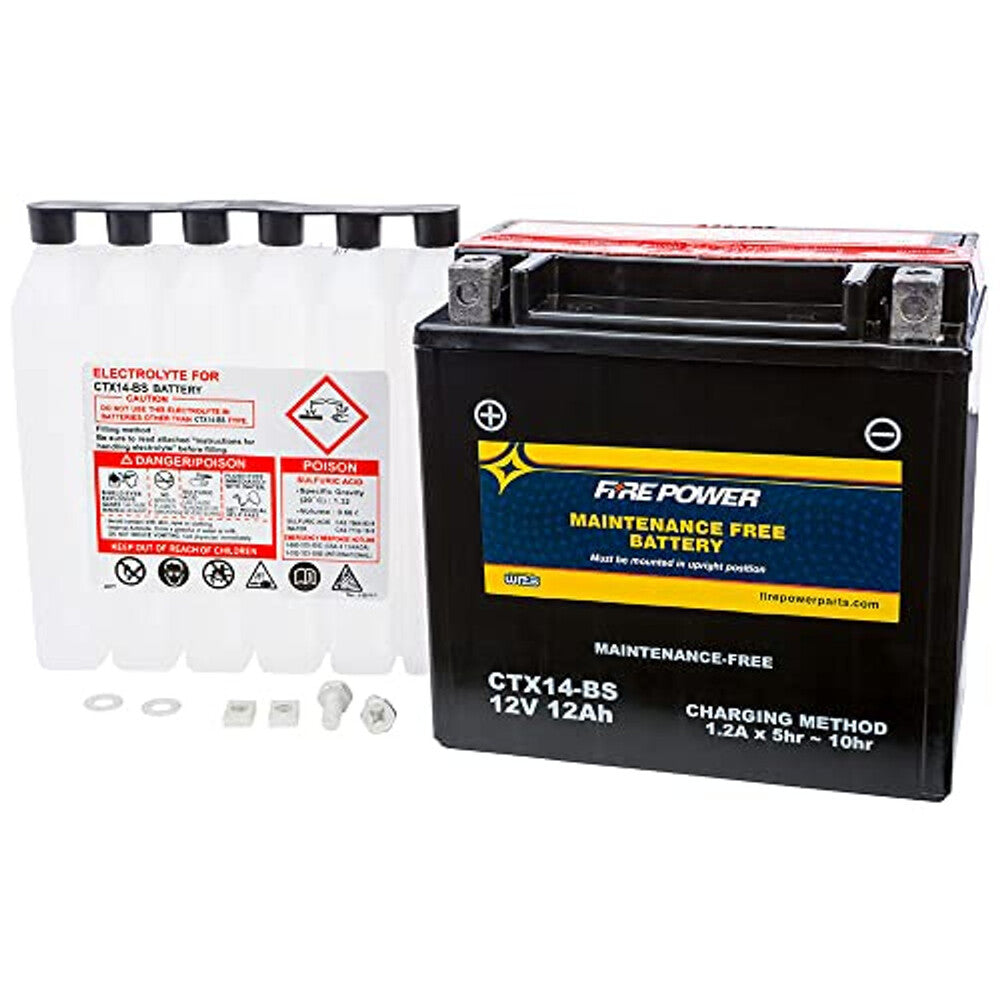 Fire Power Maintenance Free Sealed Battery CTX14-BS