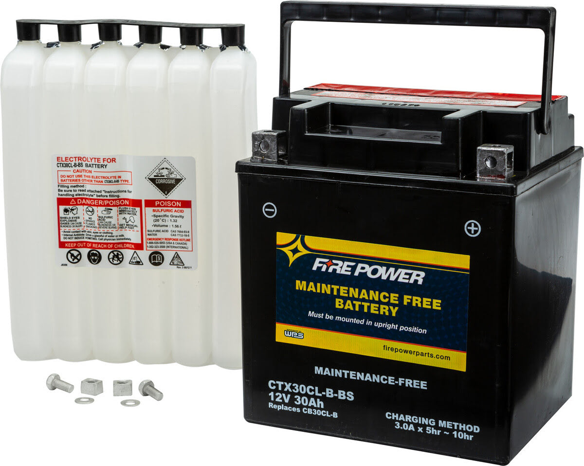 Fire Power Maintenance Free Sealed Battery CTX30CL-B-BS