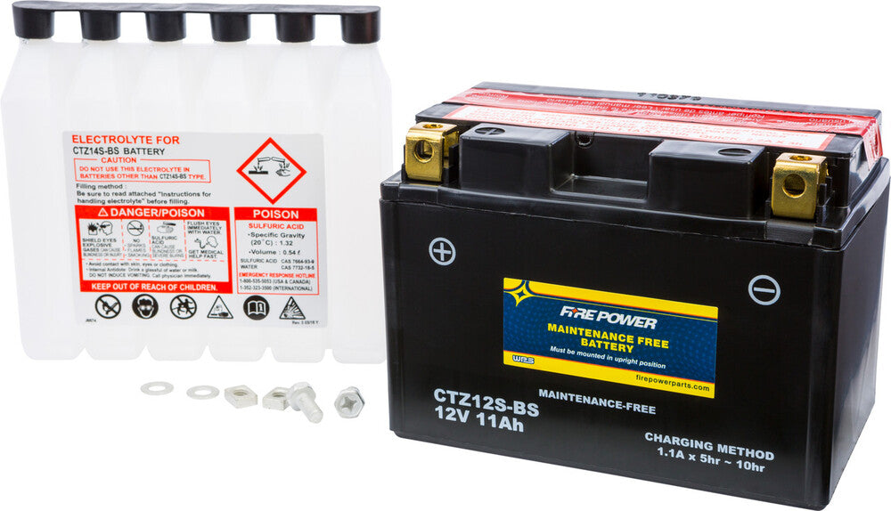 Fire Power Maintenance Free Sealed Battery CTZ12S-BS