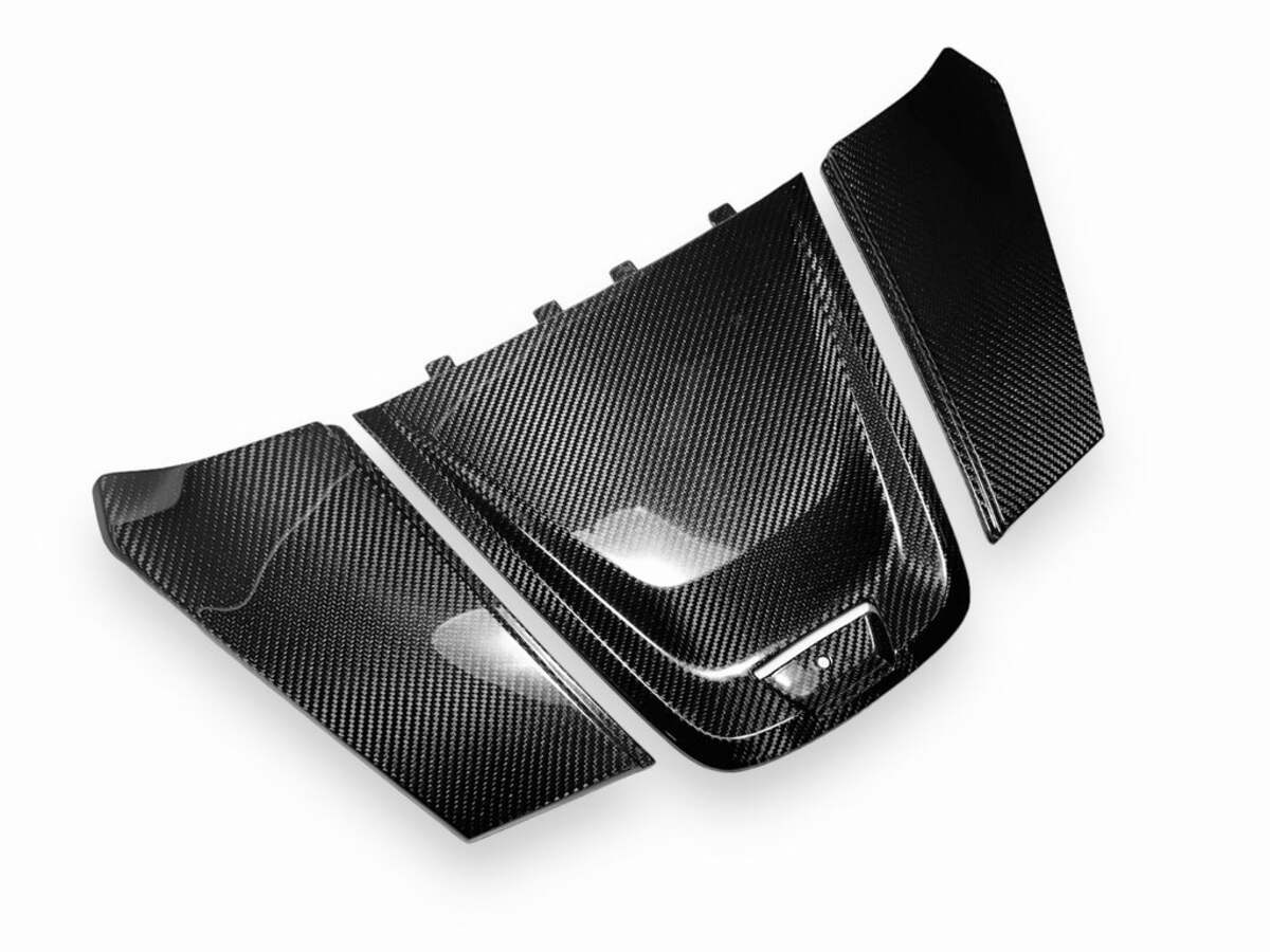 Fourwerx Can Am Maverick R Carbon Fiber 3 PC Upper Center Dash Trim Kit