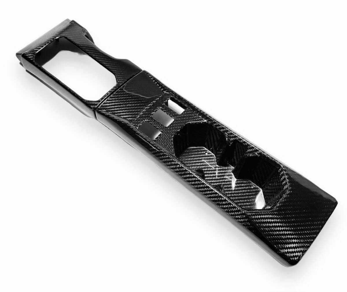 Fourwerx Can-Am Maverick R Carbon Fiber Front Center Console - 2 Piece