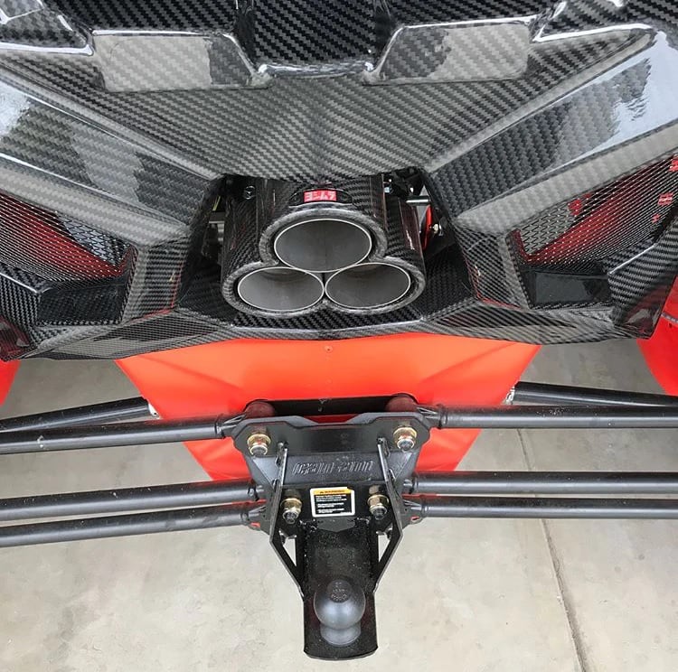 FourWerx Can Am Maverick X3 Exhaust Surround Rear Shroud
