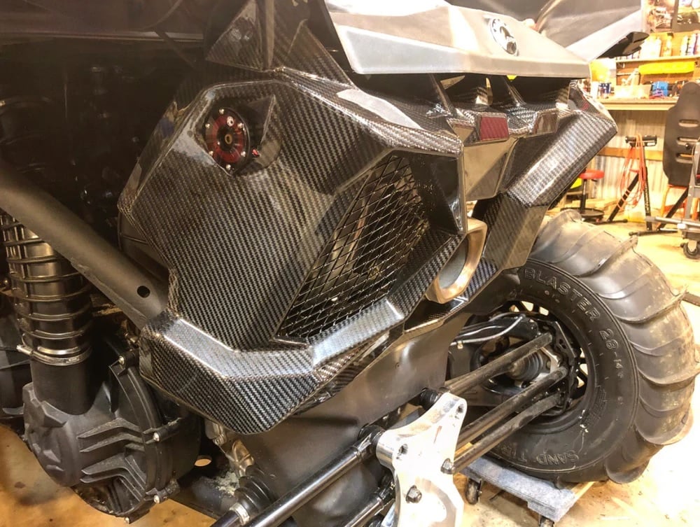 FourWerx Can Am Maverick X3 Exhaust Surround Rear Shroud