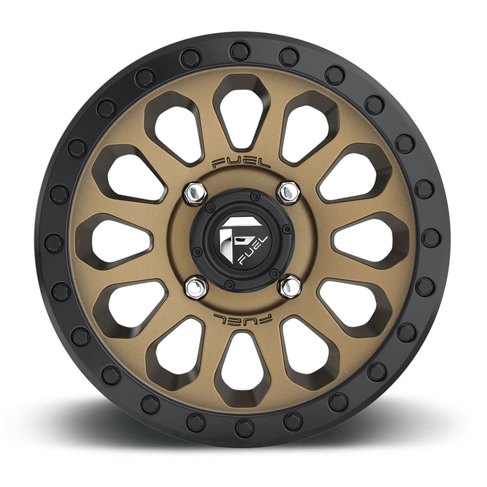 Fuel D600 Vector UTV Non-Beadlock Matte Bronze Black Bead Ring
