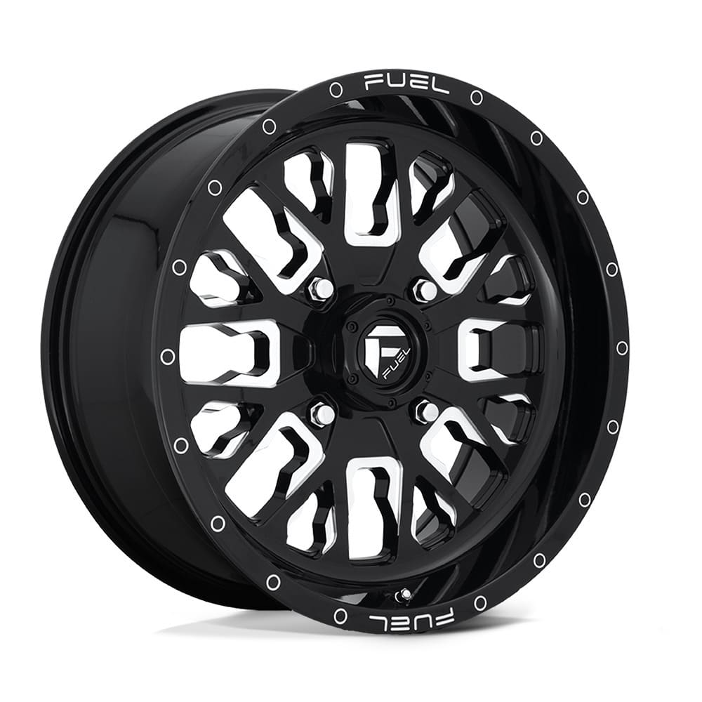 Fuel D611 Stroke Non-Beadlock Wheel Gloss Black Milled