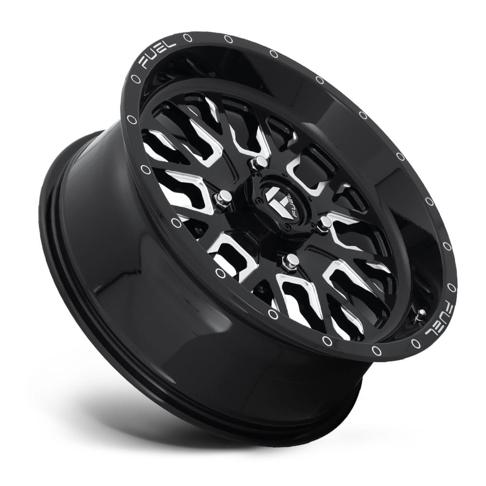 Fuel D611 Stroke Non-Beadlock Wheel Gloss Black Milled