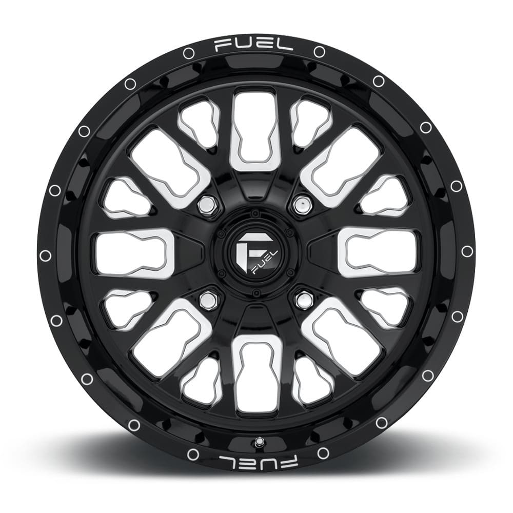 Fuel D611 Stroke Non-Beadlock Wheel Gloss Black Milled