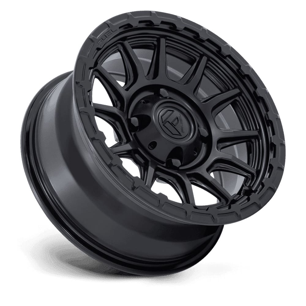 Fuel Piston UTV Wheels - Matte Black W/ Gloss Black Lip