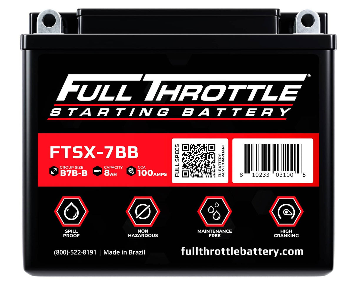 Full Throttle Starting Series High-Performance AGM Battery - FTSX-7BB