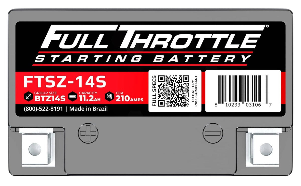 Full Throttle Starting Series High Performance AGM Battery - FTSZ-14S
