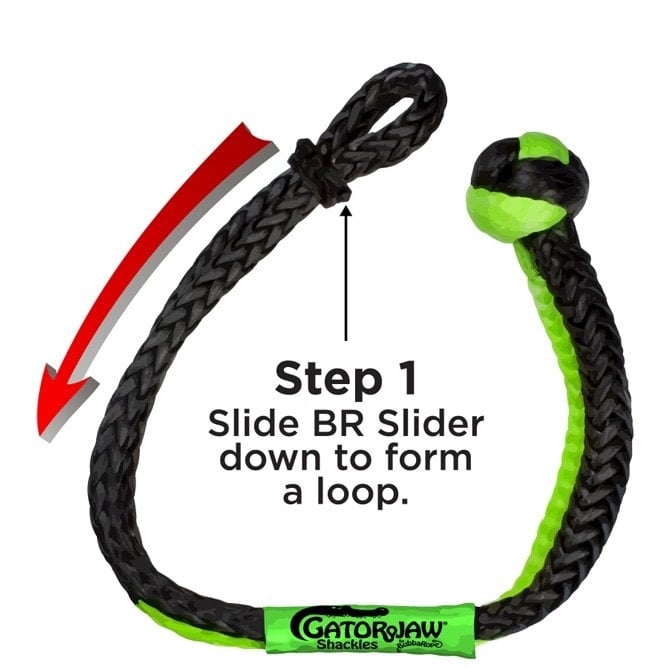 Bubba Rope 3/8" Nexgen Pro Gator-Jaw Synthetic Shackle
