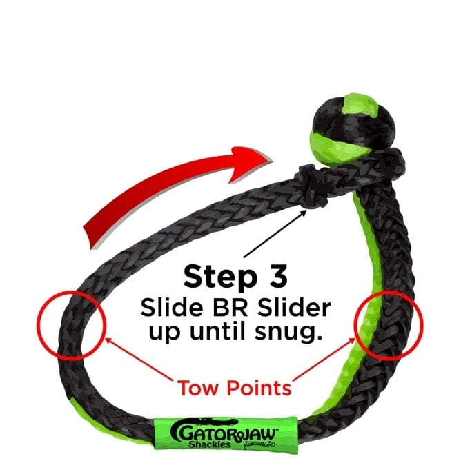 Bubba Rope 3/8" Nexgen Pro Gator-Jaw Synthetic Shackle