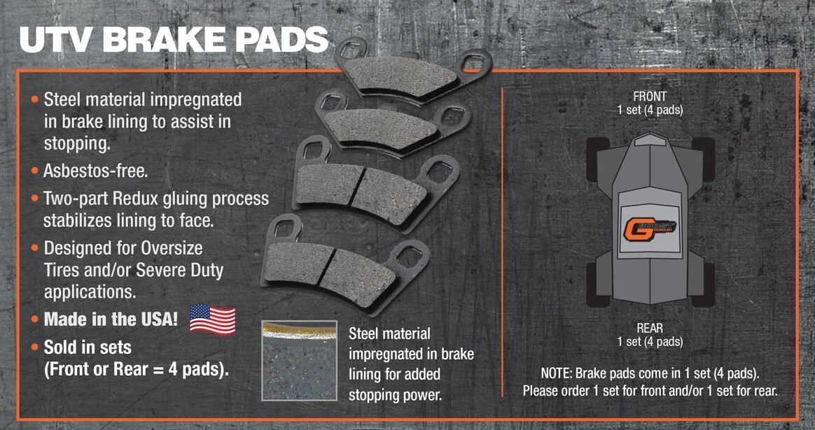 GBoost Technology Kawasaki KRX Front Brake Pad Kit