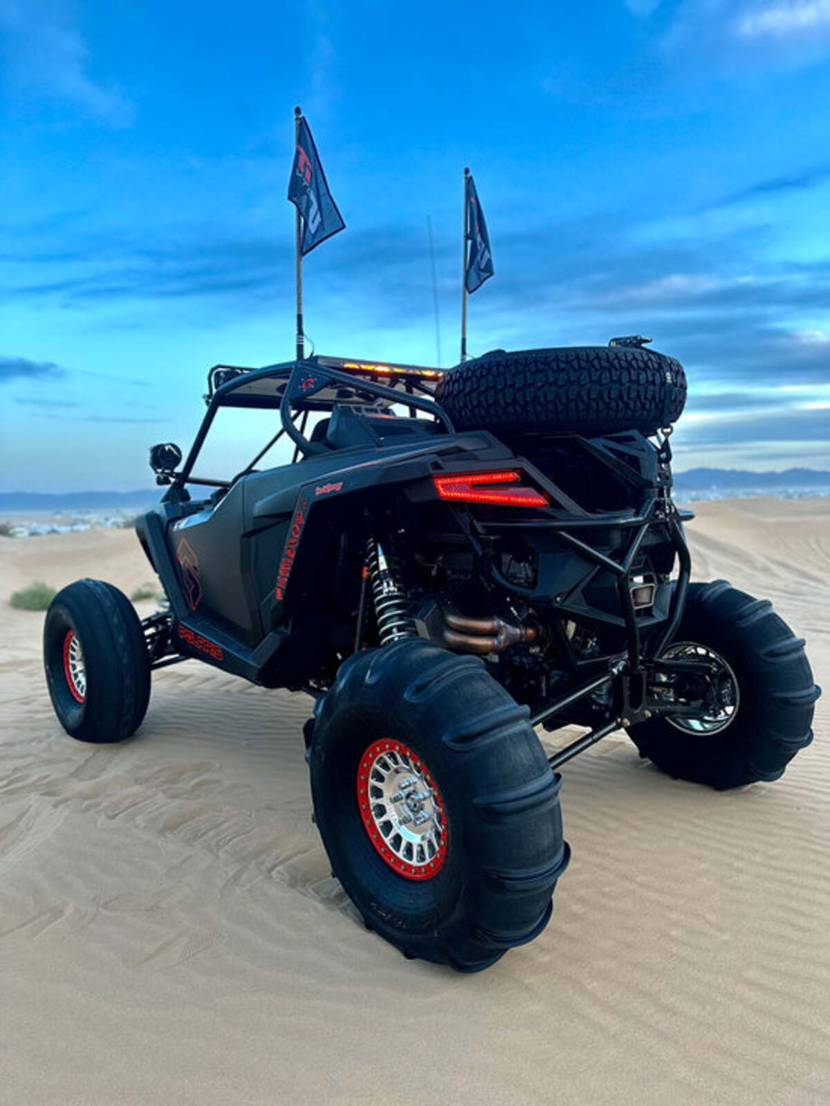 Geiser Performance Polaris RZR Pro R Rear Bumper Tire Carrier Combo