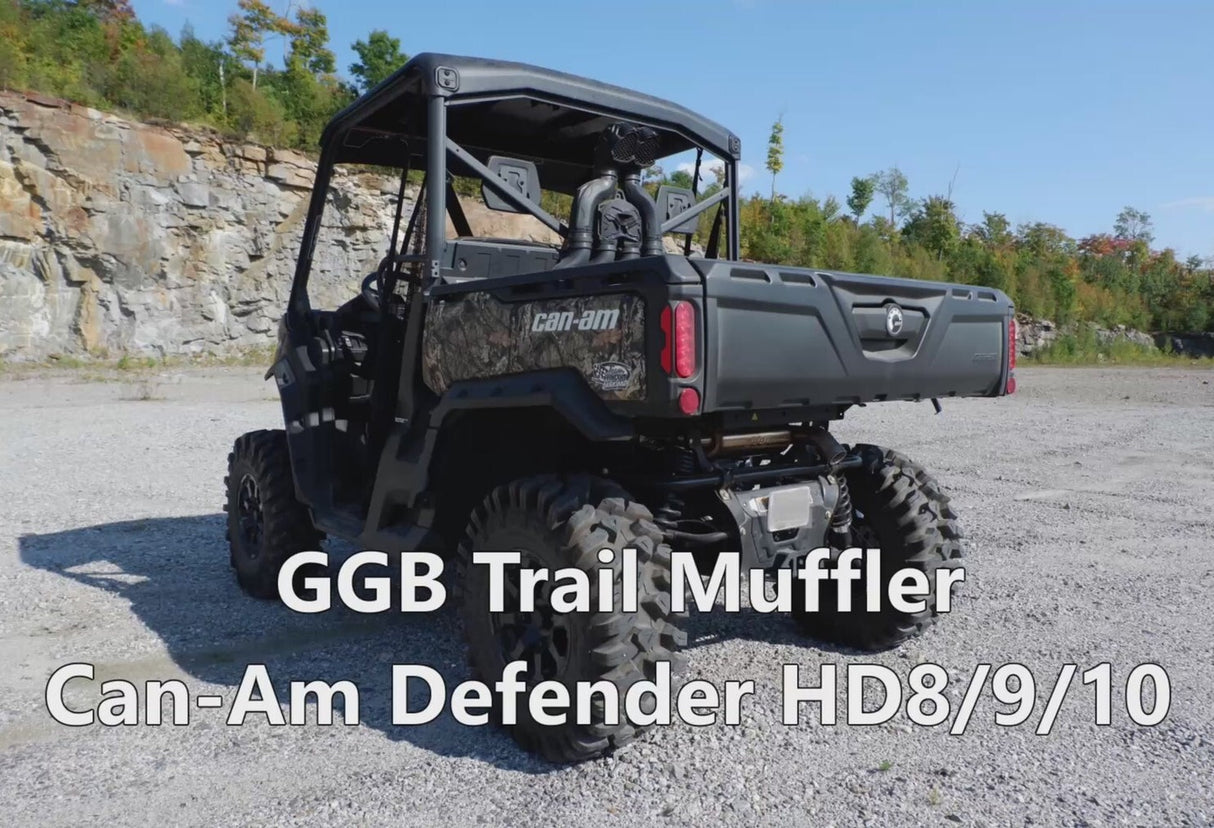 GGB Exhaust Can-Am Defender HD8/HD9/HD10 Trail Muffler