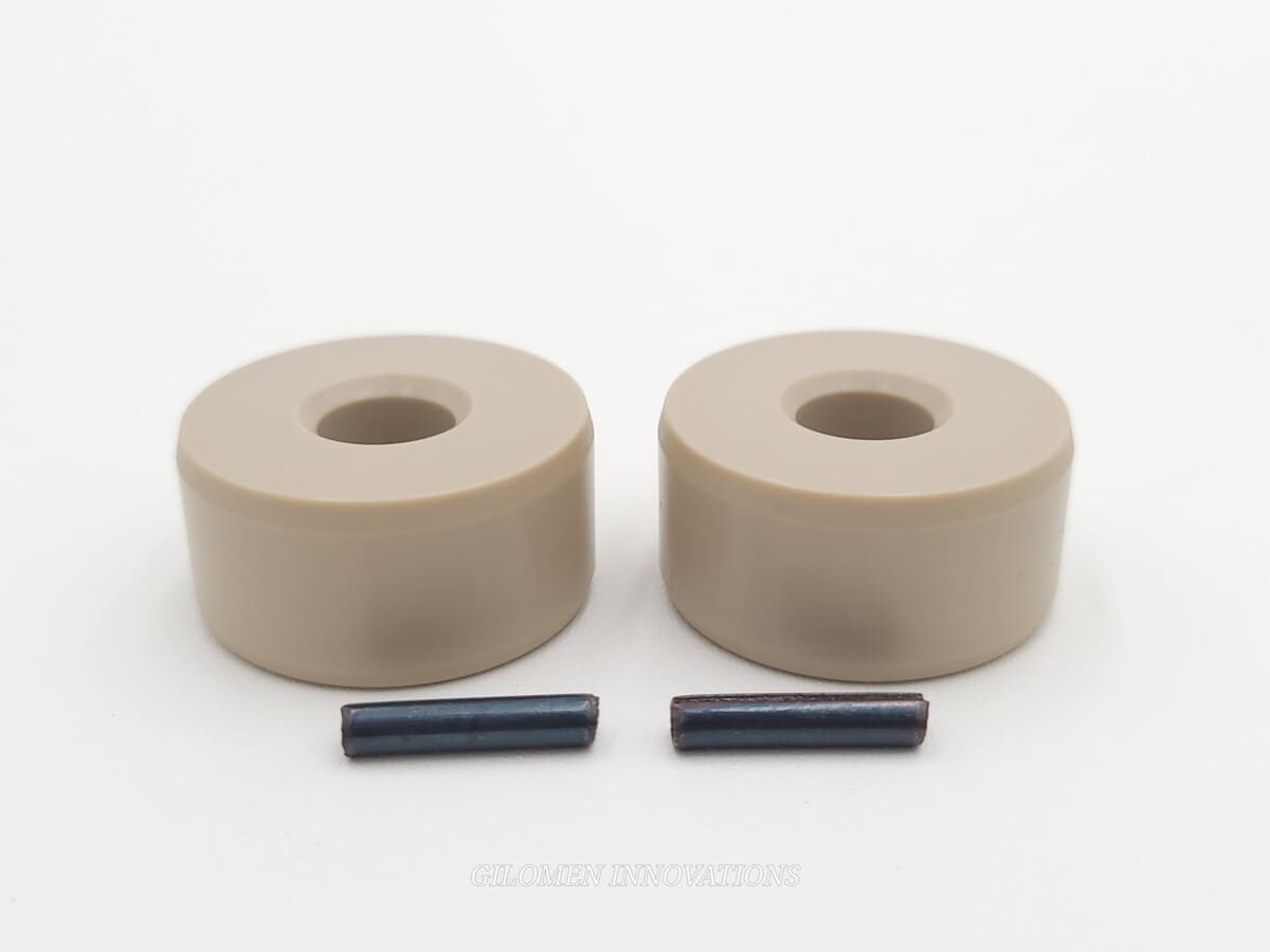Gilomen Innovations OEM Boss Secondary Clutch Diamond Rollers Upgrade Replaces Square Pucks - Set of 2
