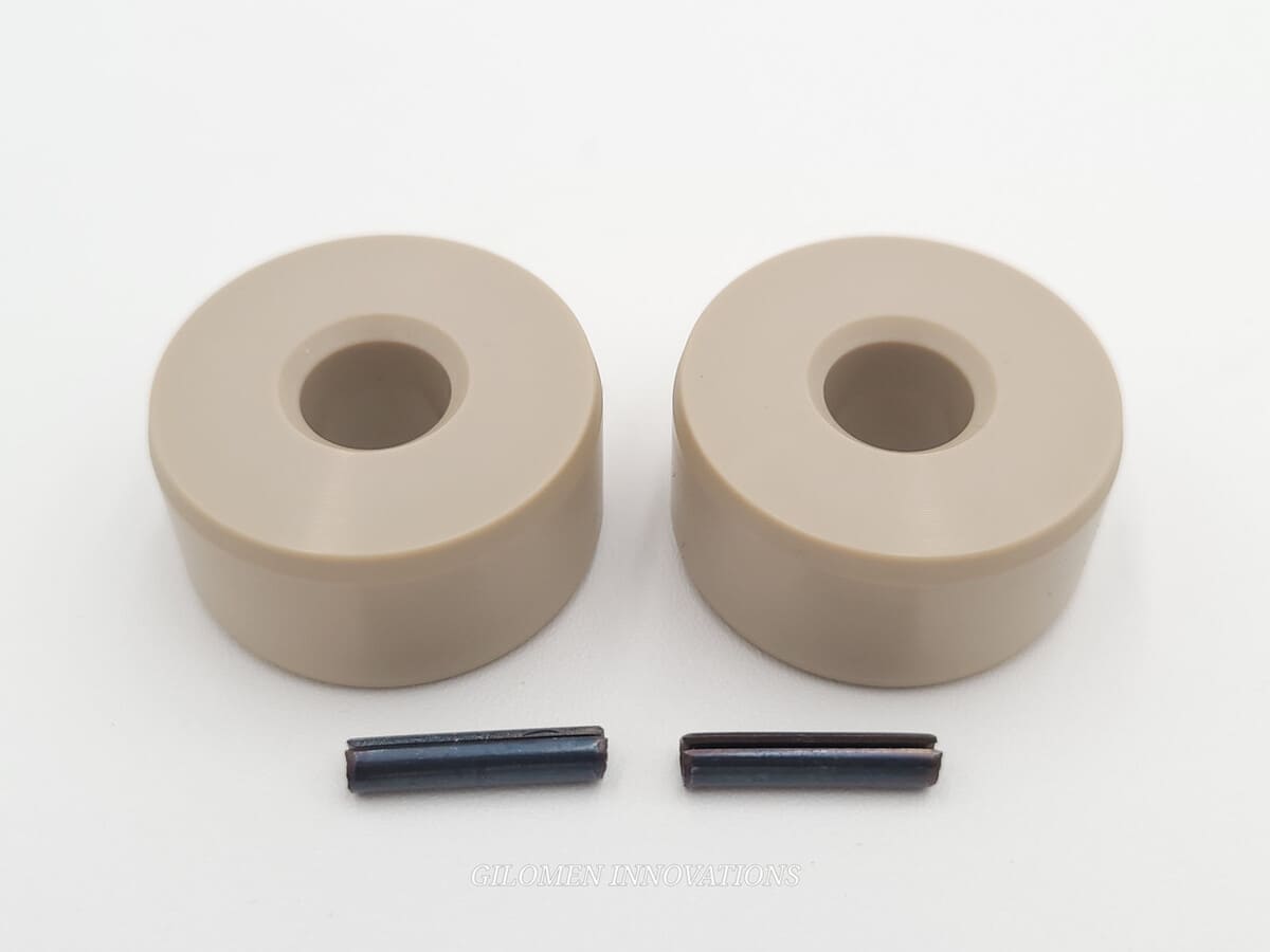 Gilomen Innovations OEM Boss Secondary Clutch Diamond Rollers Upgrade Replaces Square Pucks - Set of 2