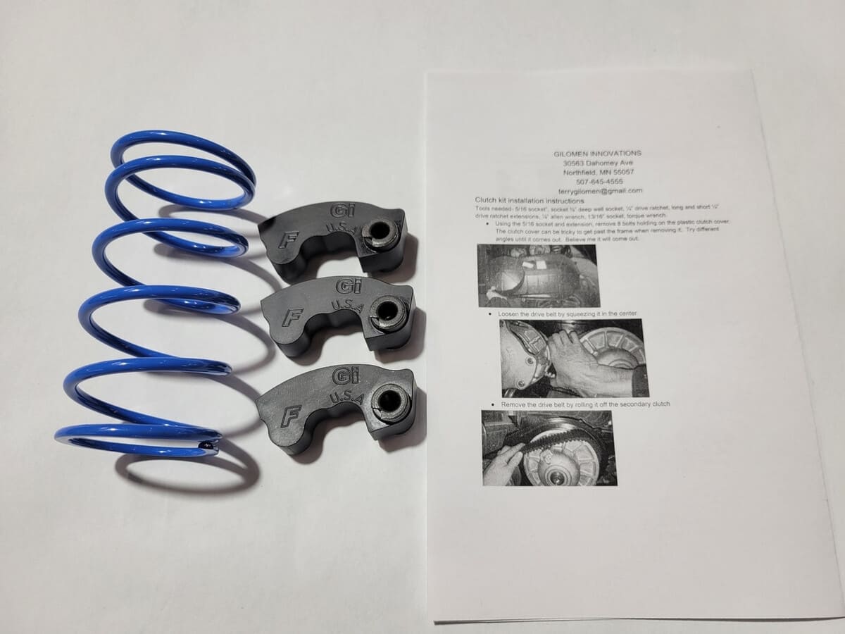 Gilomen Innovations Polaris Ranger 1000 SOHC Low RPM Fuel Saver Clutch Kit