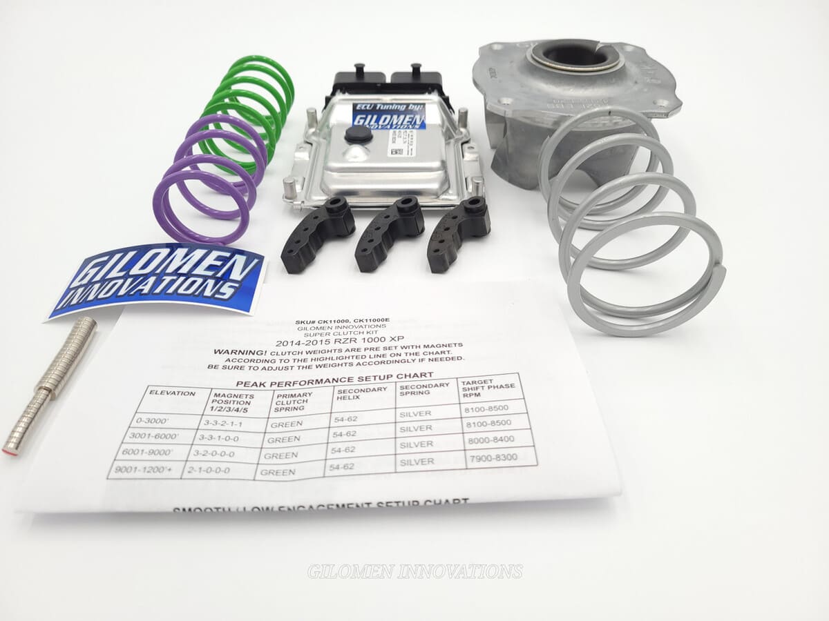 Gilomen Innovations Polaris RZR 1000 XP ECU Tune Performance Package Tuning / Clutch Kit