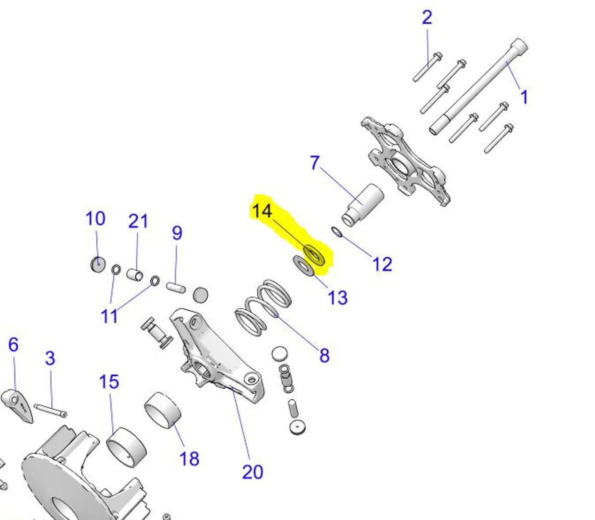 Gilomen Innovations Primary Clutch Spider Dome Washer