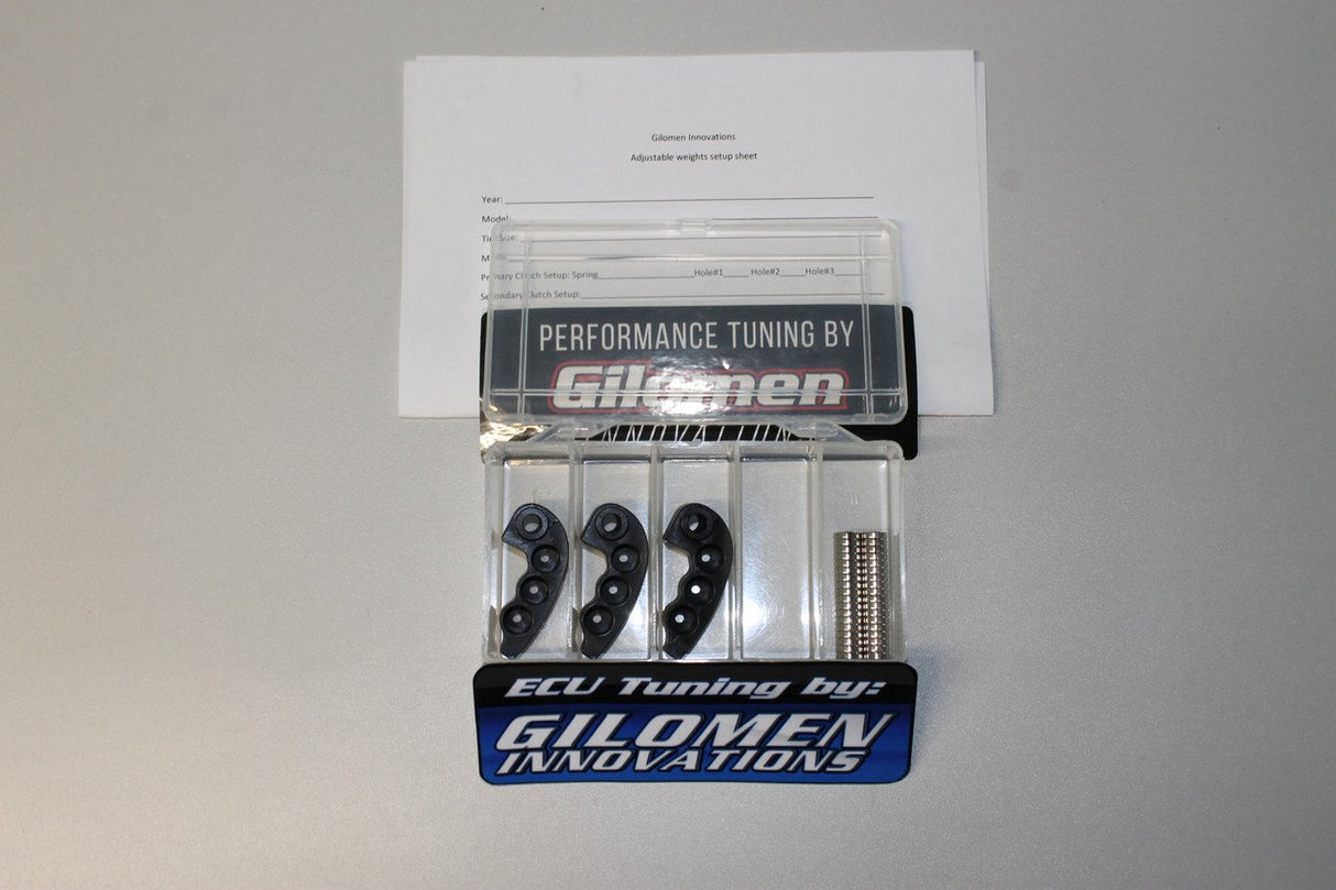 Gilomen Innovations RZR Turbo Blackmax Adjustable Clutch Weights 66-82 Grams