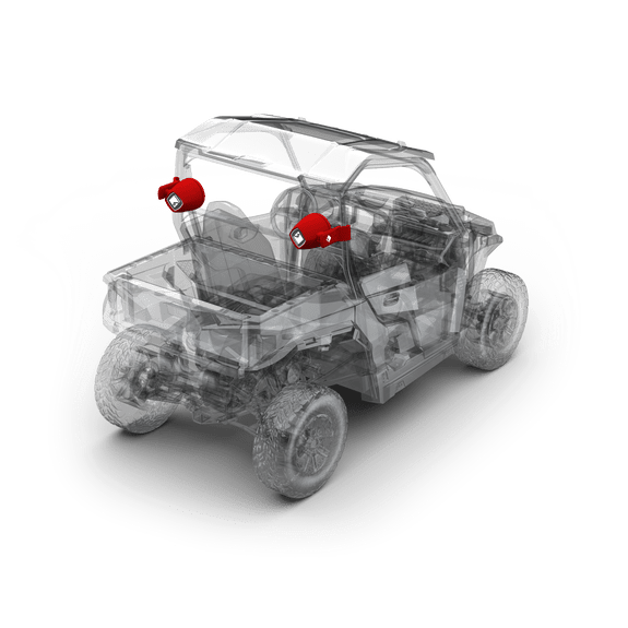 Rockford Fosgate Add-on Rear Speaker Kit for 2016+ GENERAL STAGE2/3