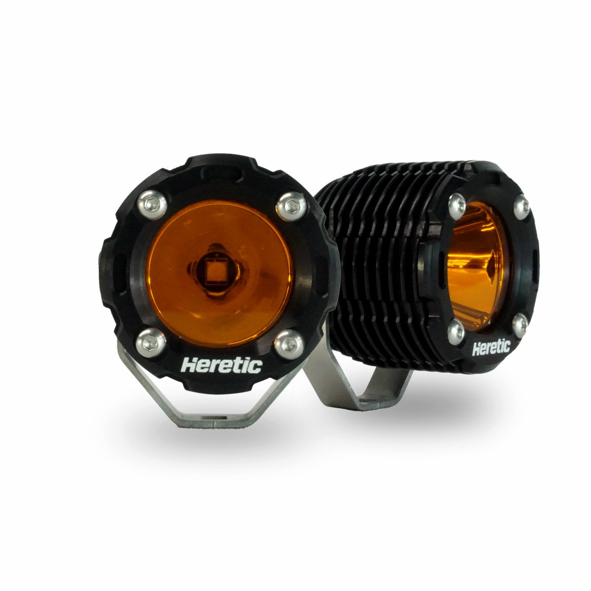 Heretic Studio BA-1R Amber LED Pod Light - Pair
