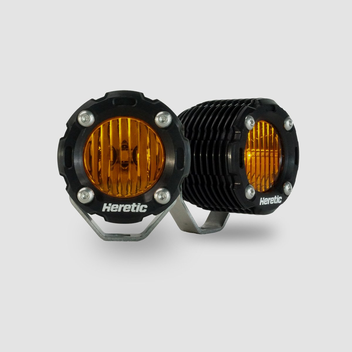 Heretic Studio BA-1R Amber LED Pod Light - Pair