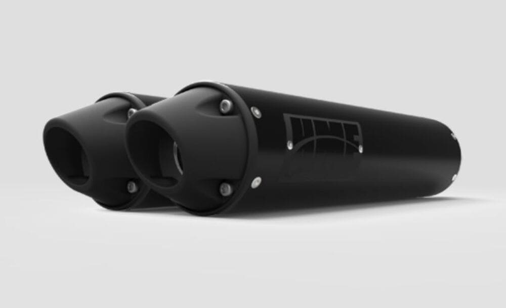HMF '12-'14 Arctic Cat Wildcat 1000 Performance Series Dual Slip On Exhaust - Blackout