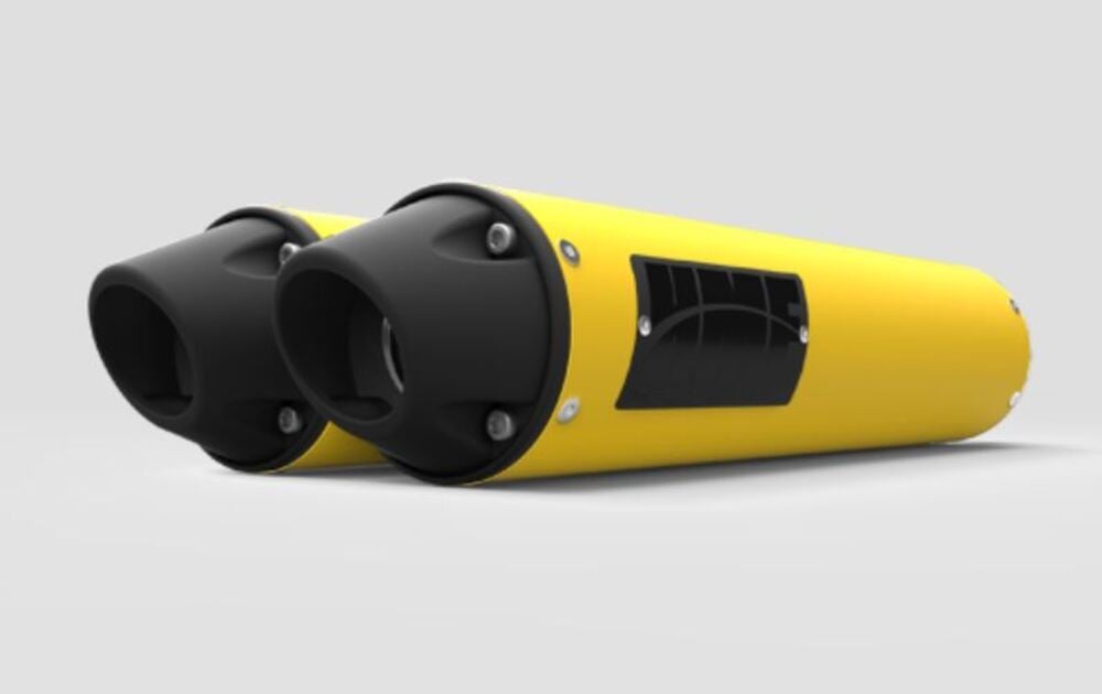 HMF '13-'18 Can-Am Maverick Performance Dual Slip On Exhaust Systems - Blackout