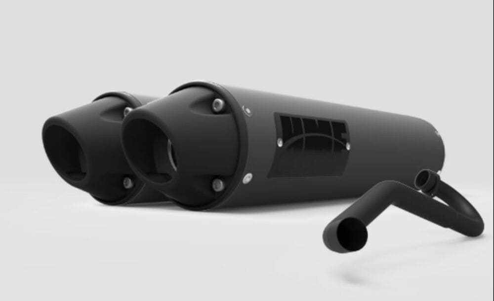 HMF '14-'20 Can-Am Commander 1000 Performance Series Dual 3/4 Exhaust System - Blackout