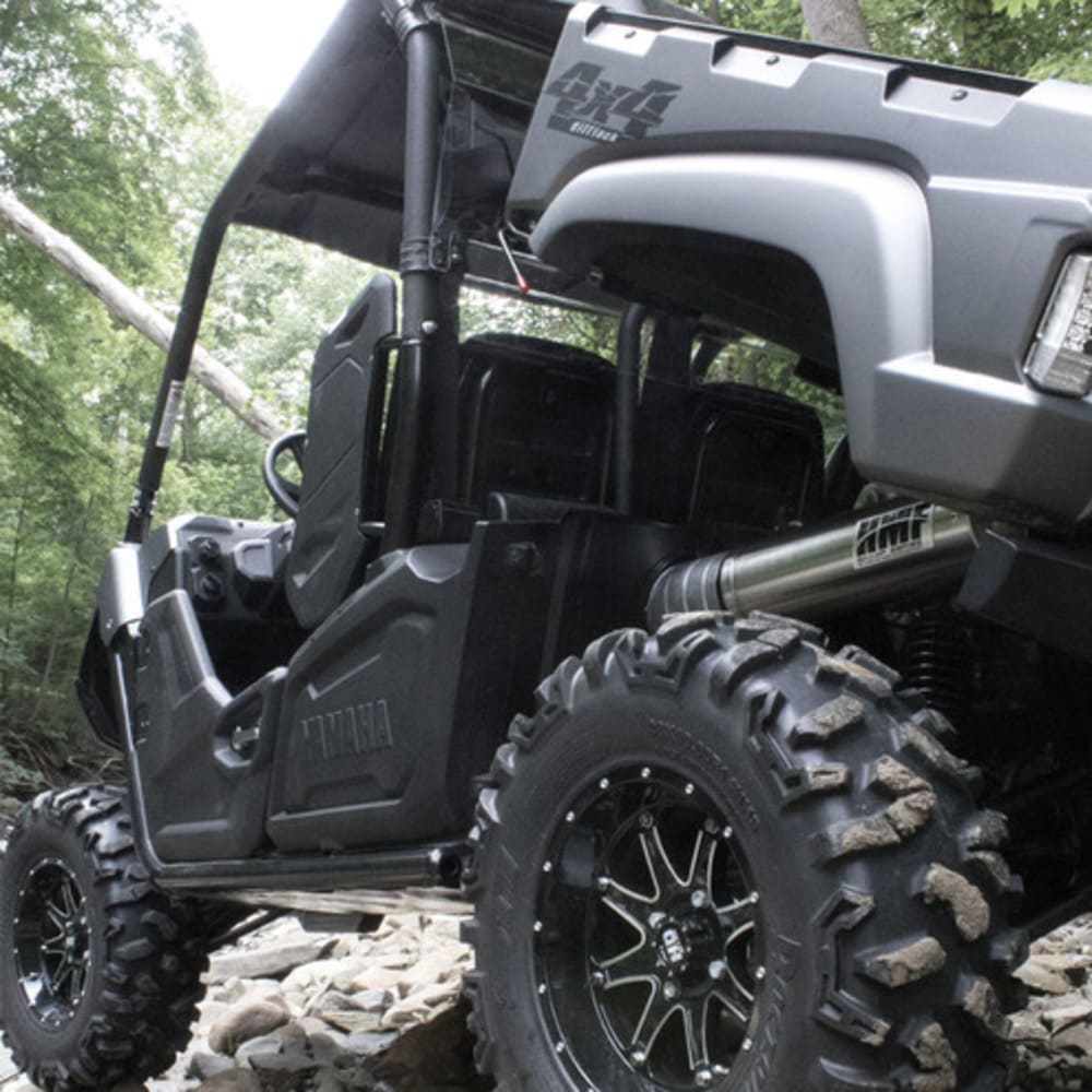 HMF '14-'22 Yamaha Viking Titan-XL Slip On Exhaust Systems - Blackout