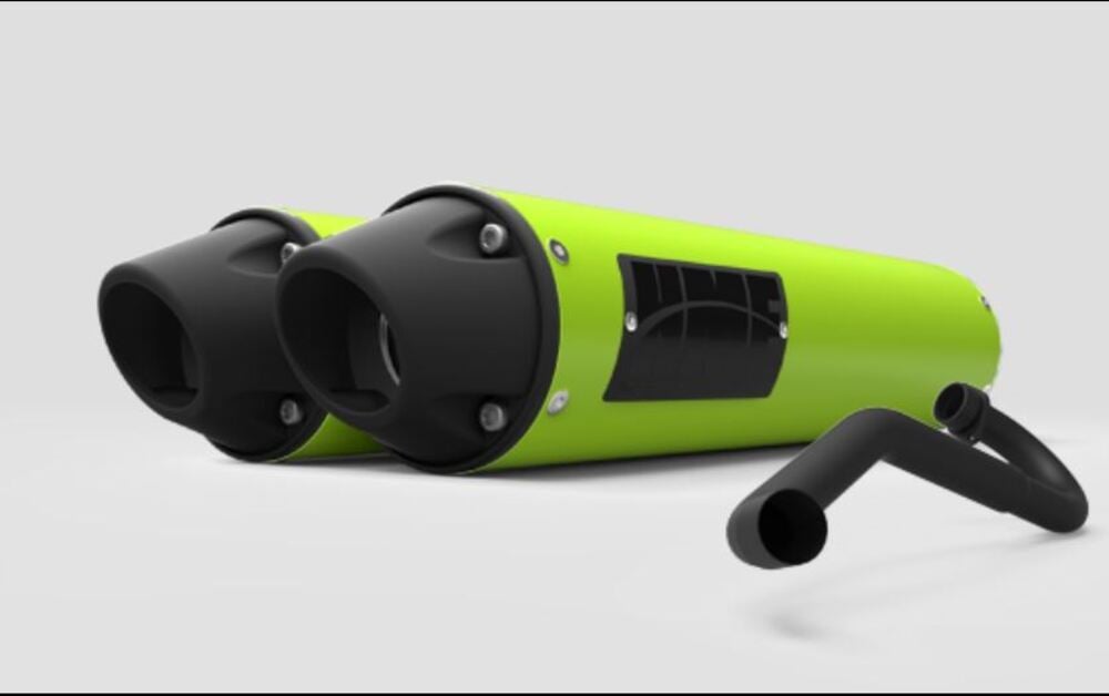 HMF '15-'17 Can-Am Maverick Performance Dual 3/4 Exhaust Systems - Blackout