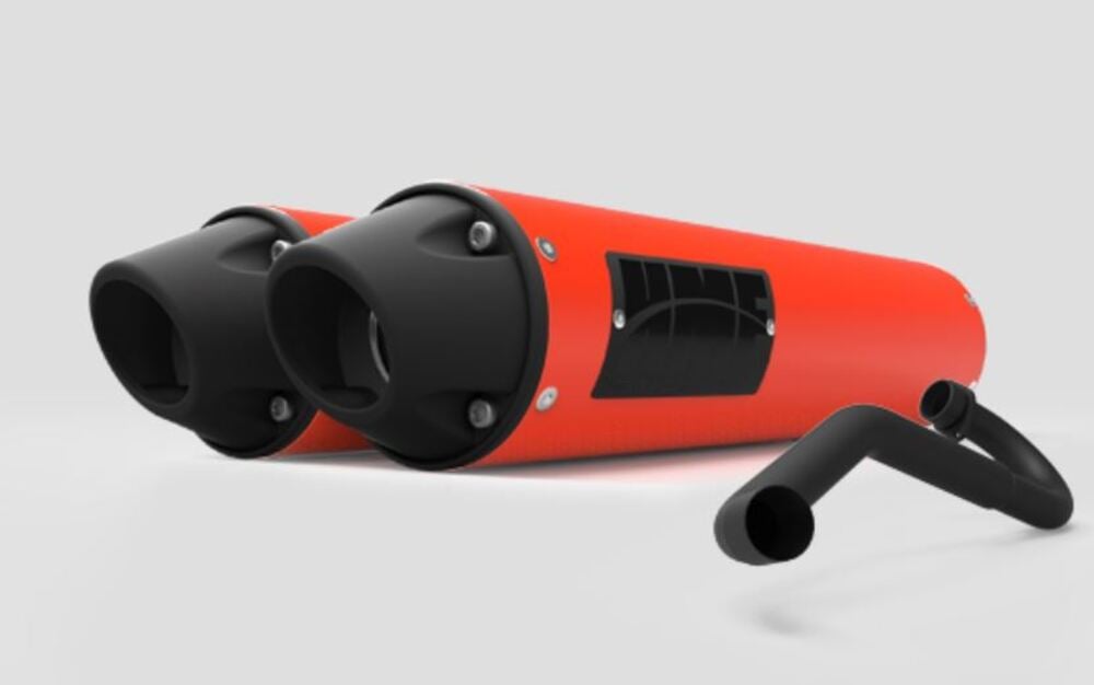 HMF '15-'17 Can-Am Maverick Performance Dual 3/4 Exhaust Systems - Blackout