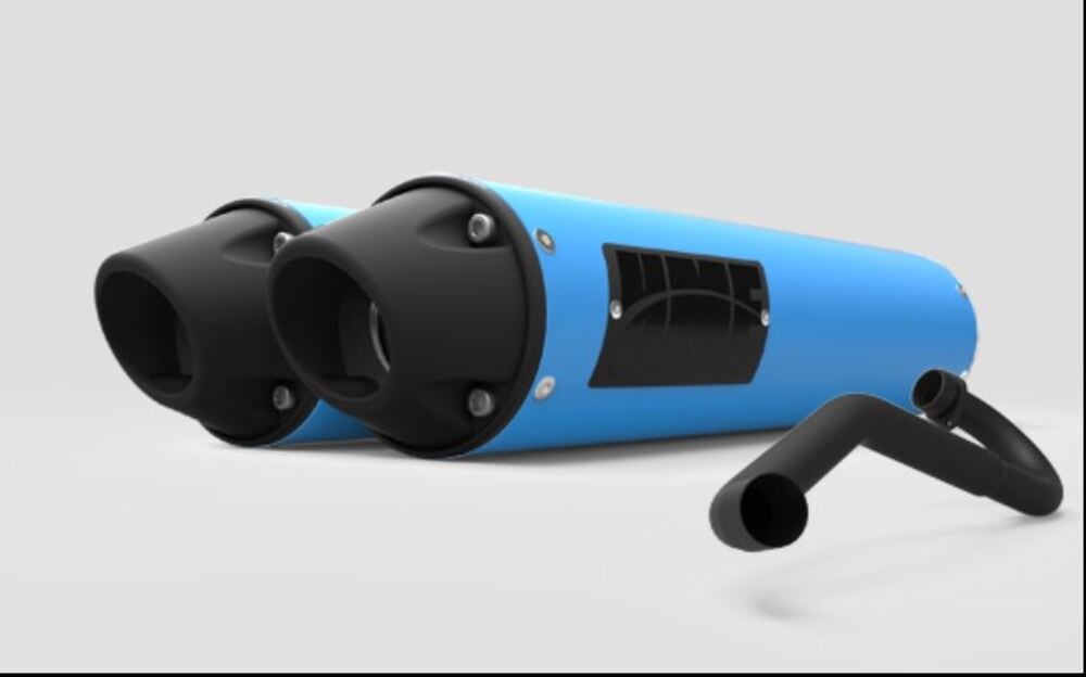 HMF '15-'17 Can-Am Maverick Performance Dual 3/4 Exhaust Systems - Blackout