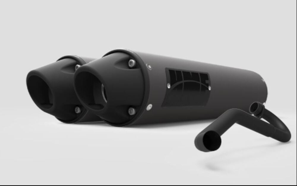 HMF '15-'17 Can-Am Maverick Performance Dual 3/4 Exhaust Systems - Blackout