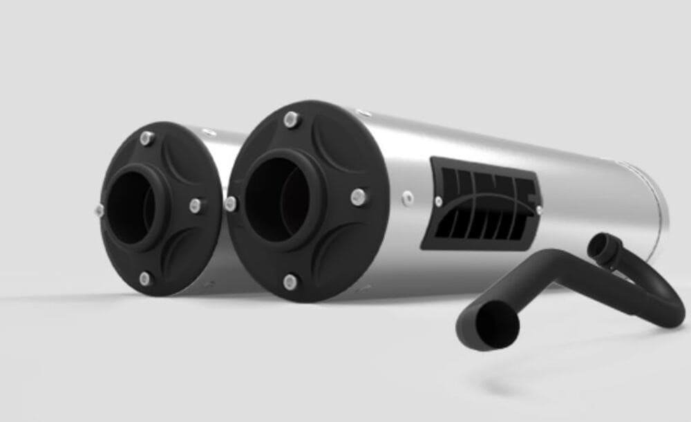 HMF '15-'17 Can-Am Maverick Titan-XL Dual Full Exhaust Systems - Blackout