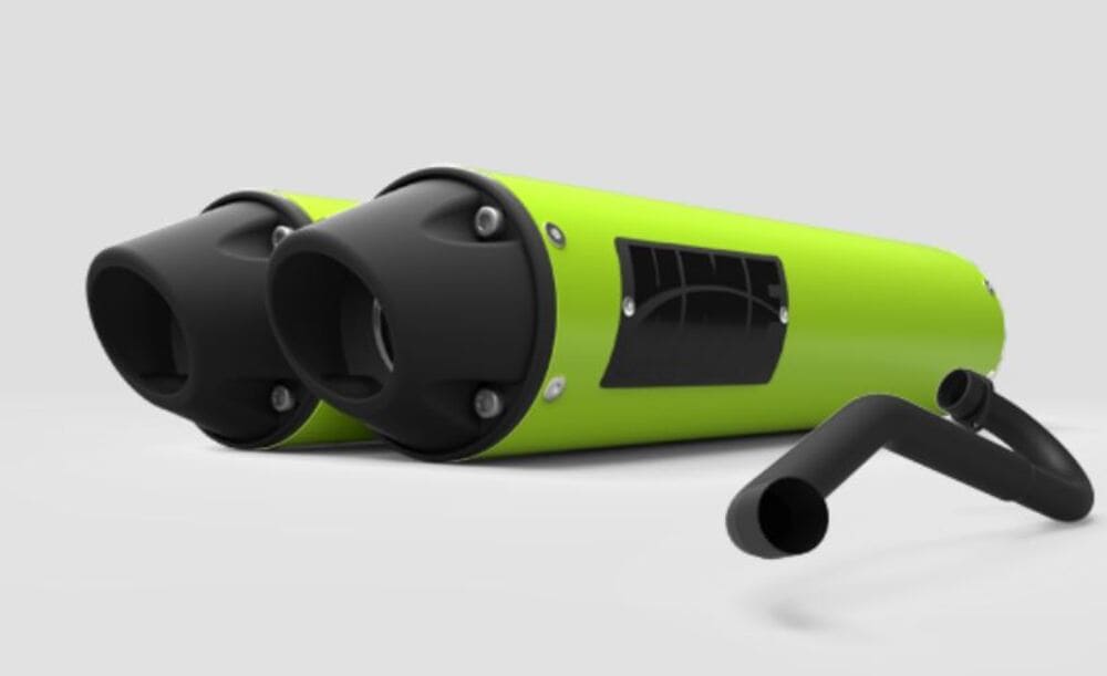 HMF '15-'23 Polaris RZR XP 4 1000 Performance Series Dual Full Exhaust System - Blackout