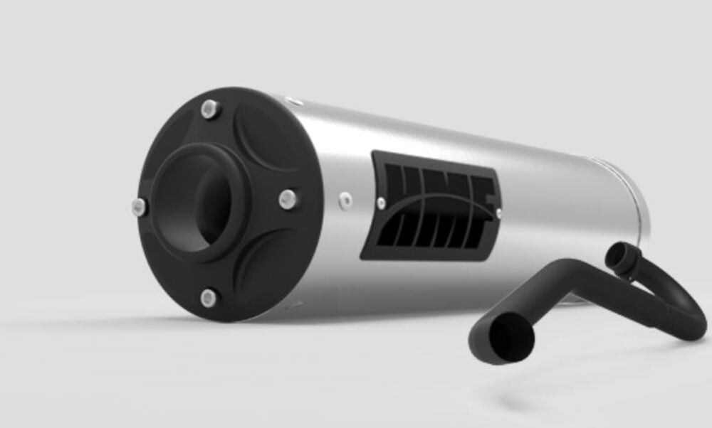 HMF '16-'18 Yamaha Wolverine Titan-QS Full Exhaust Systems - Blackout