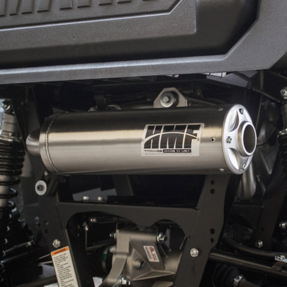 HMF '16-'18 Yamaha Wolverine Titan-QS Full Exhaust Systems - Blackout