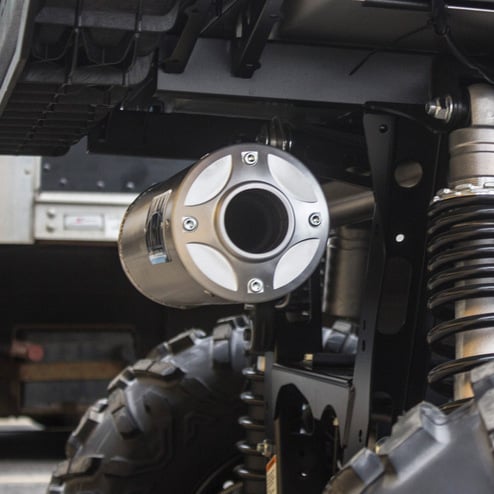 HMF '16-'18 Yamaha Wolverine Titan-XL Full Exhaust Systems - Blackout