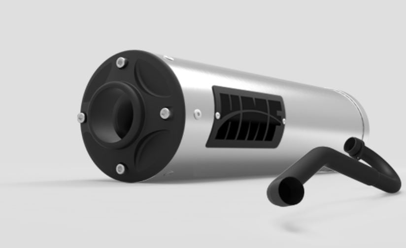 HMF '16-'18 Yamaha Wolverine Titan-XL Full Exhaust Systems - Blackout