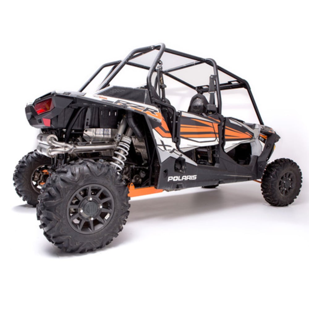 HMF '16-'21 Polaris RZR XP 4 Titan-XL Dual Full (Turbo Back) Exhaust Systems - Blackout