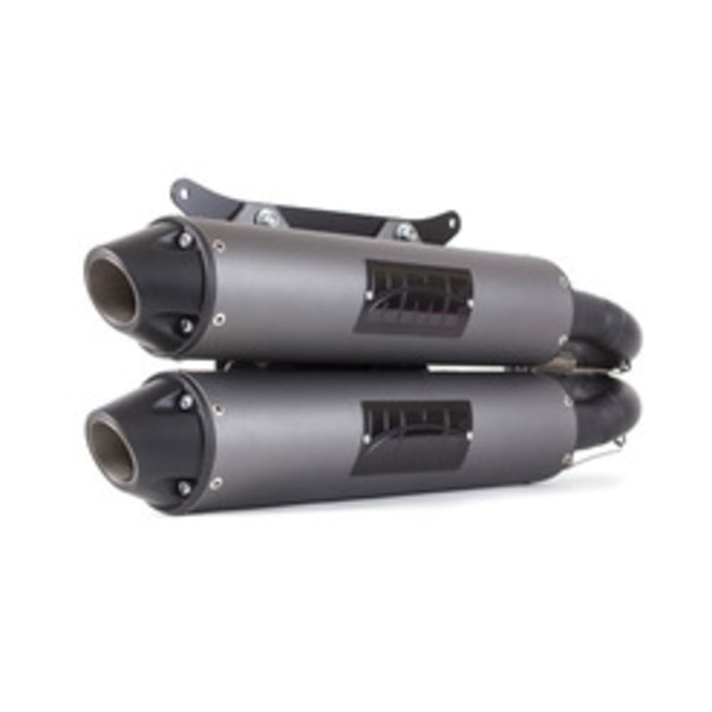 HMF '16-'21 Polaris RZR XP 4 Turbo Performance Series Dual Slip On Exhaust Systems - Blackout