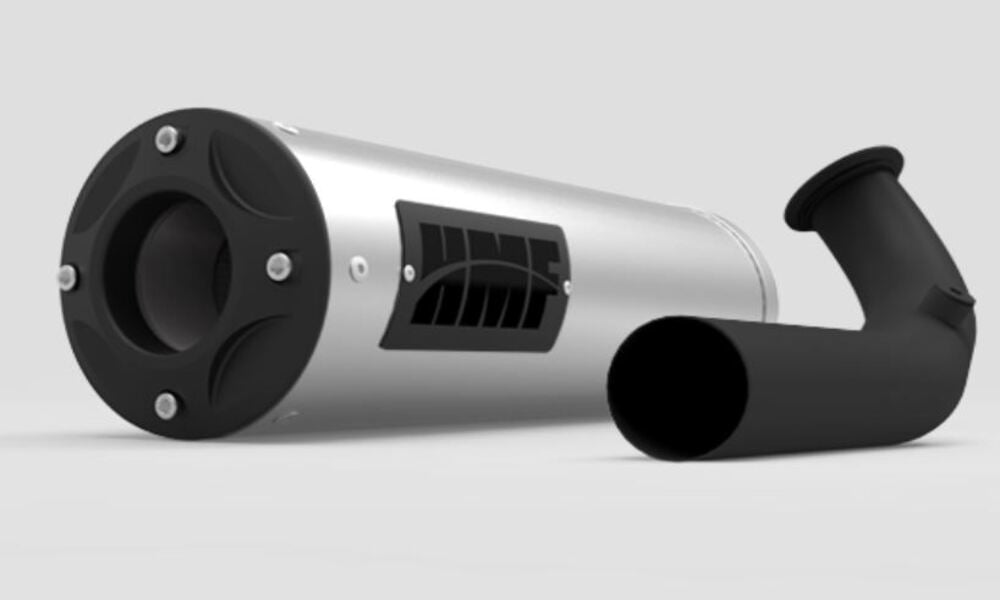 HMF '17-'21 Can-Am Maverick X3 Titan-SS Big Core (Turbo Back) Exhaust Systems - Blackout