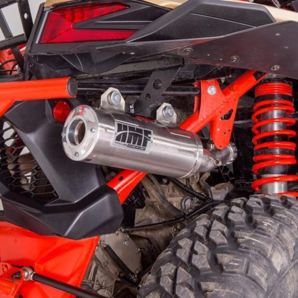HMF '17-'21 Can-Am Maverick X3 Titan-SS Big Core (Turbo Back) Exhaust Systems - Blackout