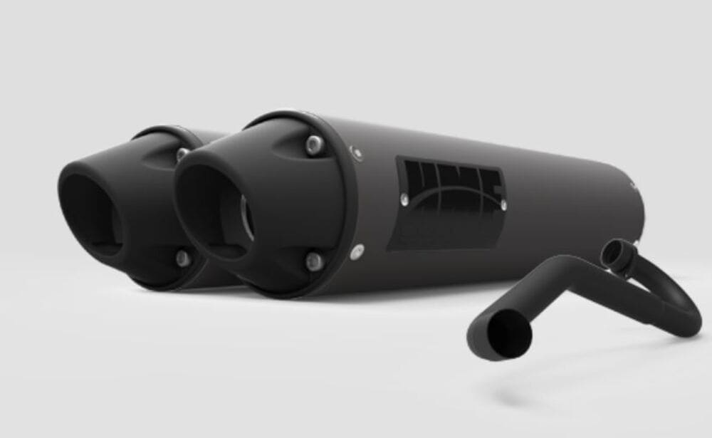 HMF '17-'22 Can-Am Maverick X3 Performance Dual Full (Turbo Back) Exhaust Systems - Blackout